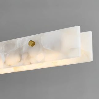 Peggy - White Marble LED Strip Ceiling Chandelier