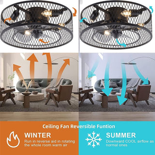 Naya - Black Industrial Ceiling Fan Remote Control