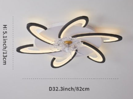 Leopold - Modern Remote Light Ceiling Fan 5 Blade