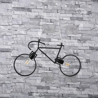 Dorika - Retro Black Bicycle Pendant Ceiling Light