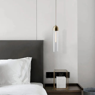 Murillo - Hanging Tube Coloured Glass Ceiling Pendant Light