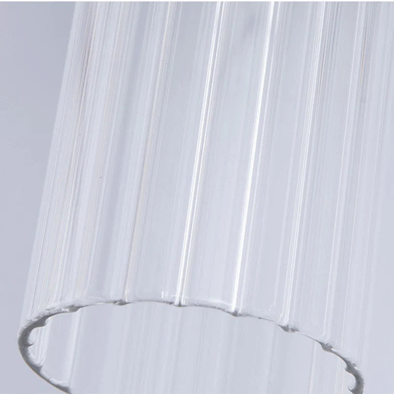 Zerrin - Modern Gold Glass Cylindrical Up Down Wall Light