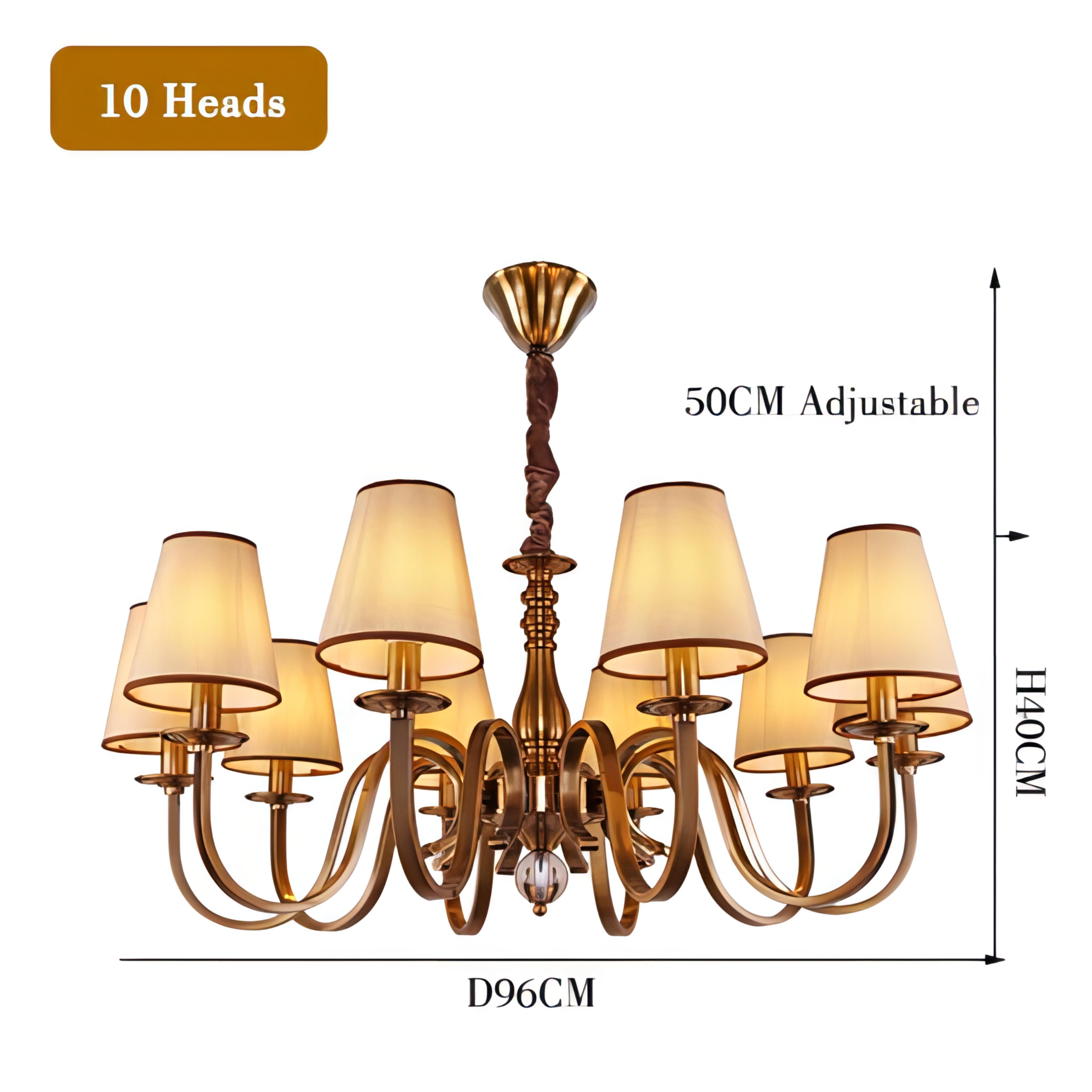 Eton - Vintage Rustic Multi Head Hanging Ceiling Chandelier