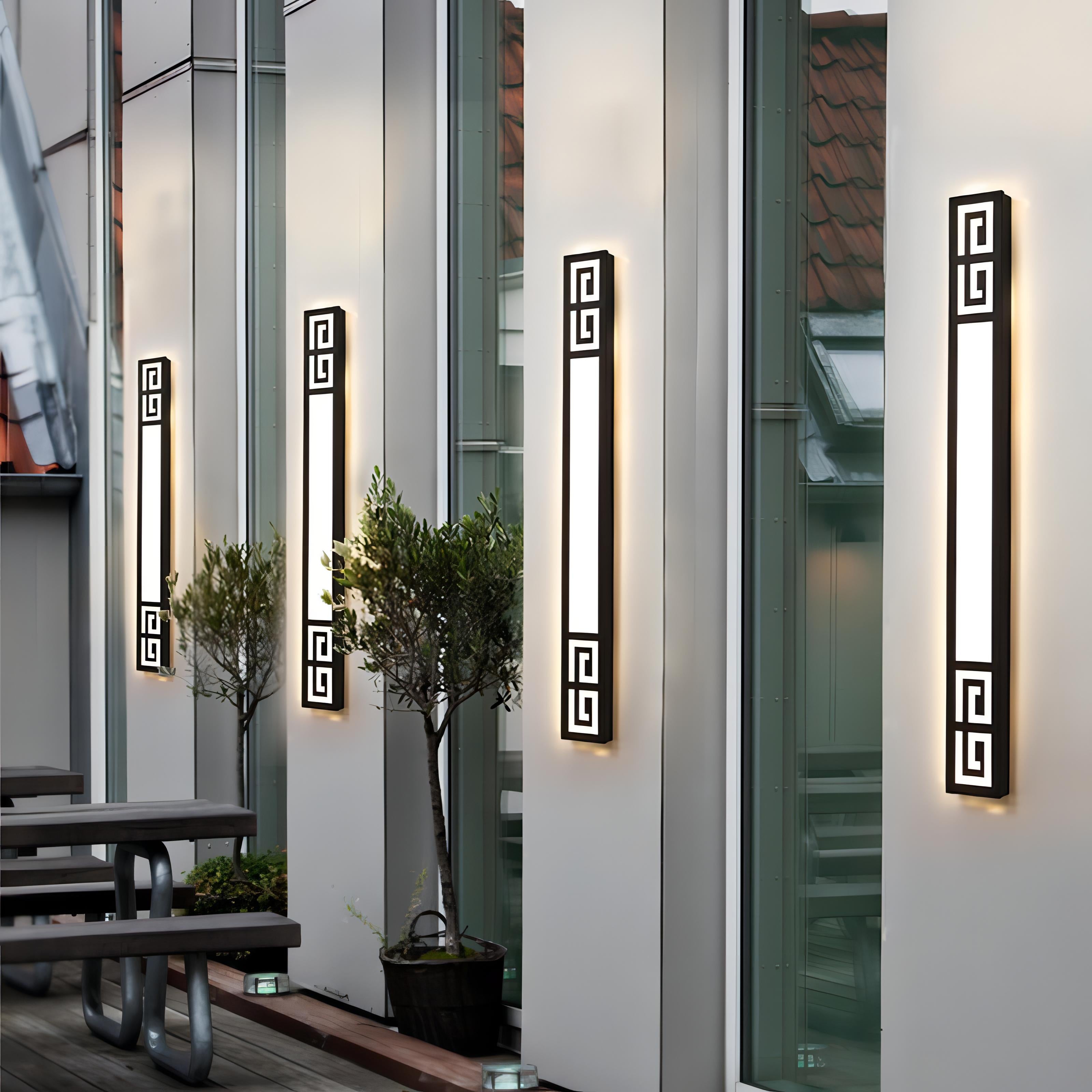 Dune - Black Modern Thin Waterproof Outdoor Light Bar