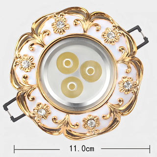 Demeter - Gold Garland White LED Recessed Downlight Ceiling Light