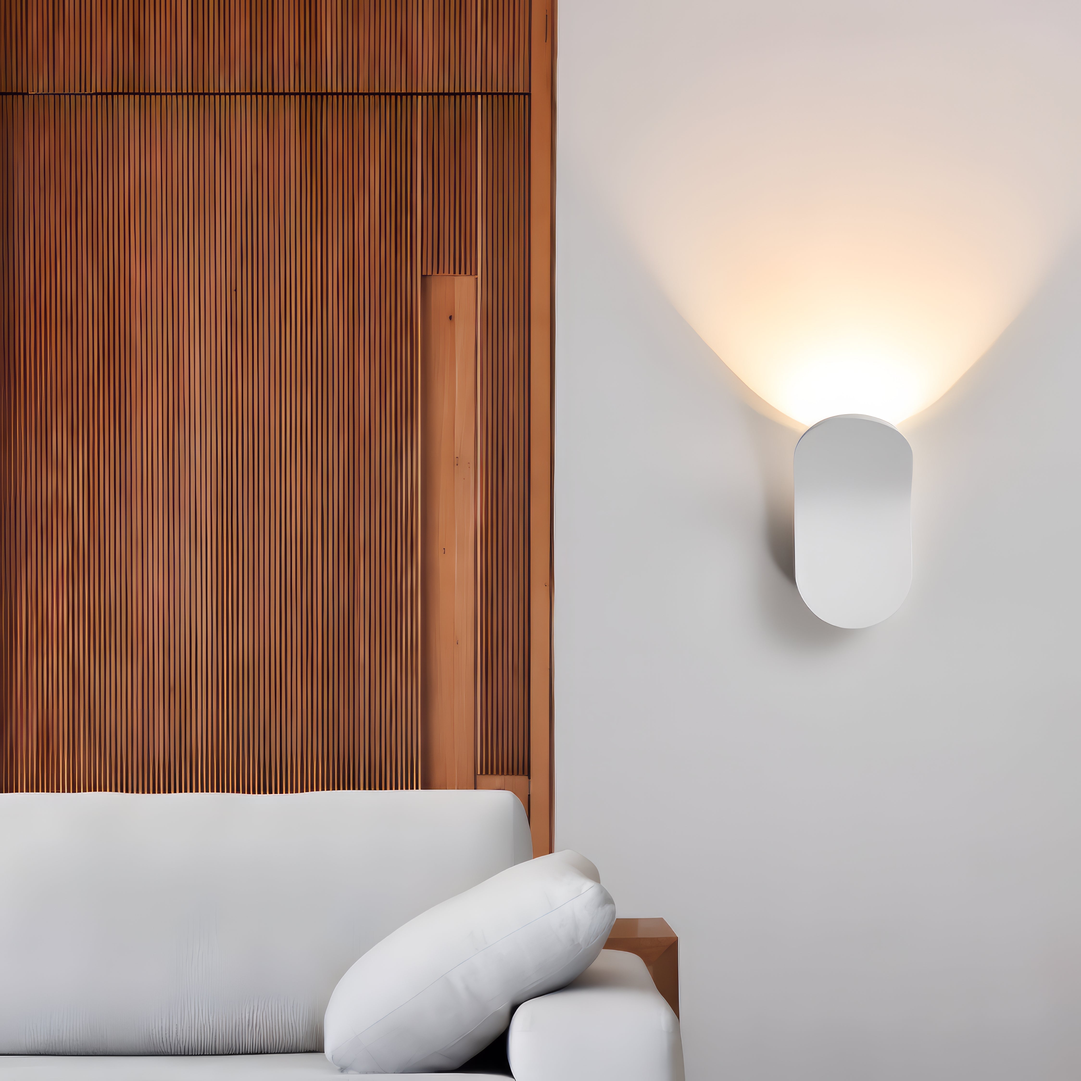 Maddox - Modern Curved Brushed Up LED Wall Light