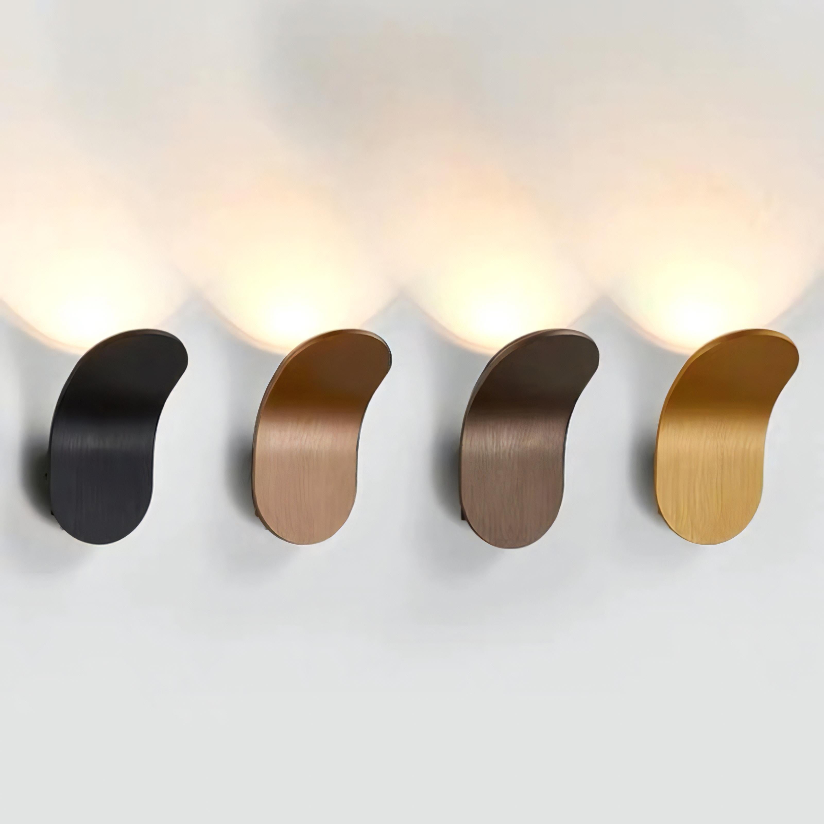 Maddox - Modern Curved Brushed Up LED Wall Light