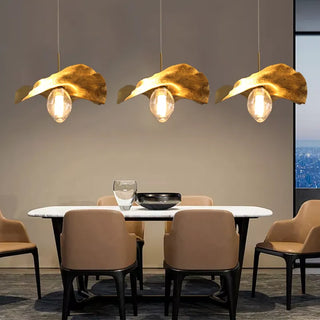 Massey - Gold Leaf Hanging Pendant Ceiling Light
