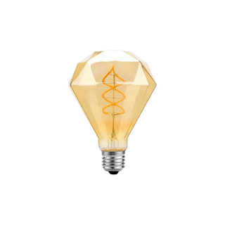 Retro Round Diamond Spiral E27 Screw Bulb 4W