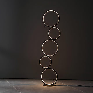Gian - Modern Stacked Ring Floor Light