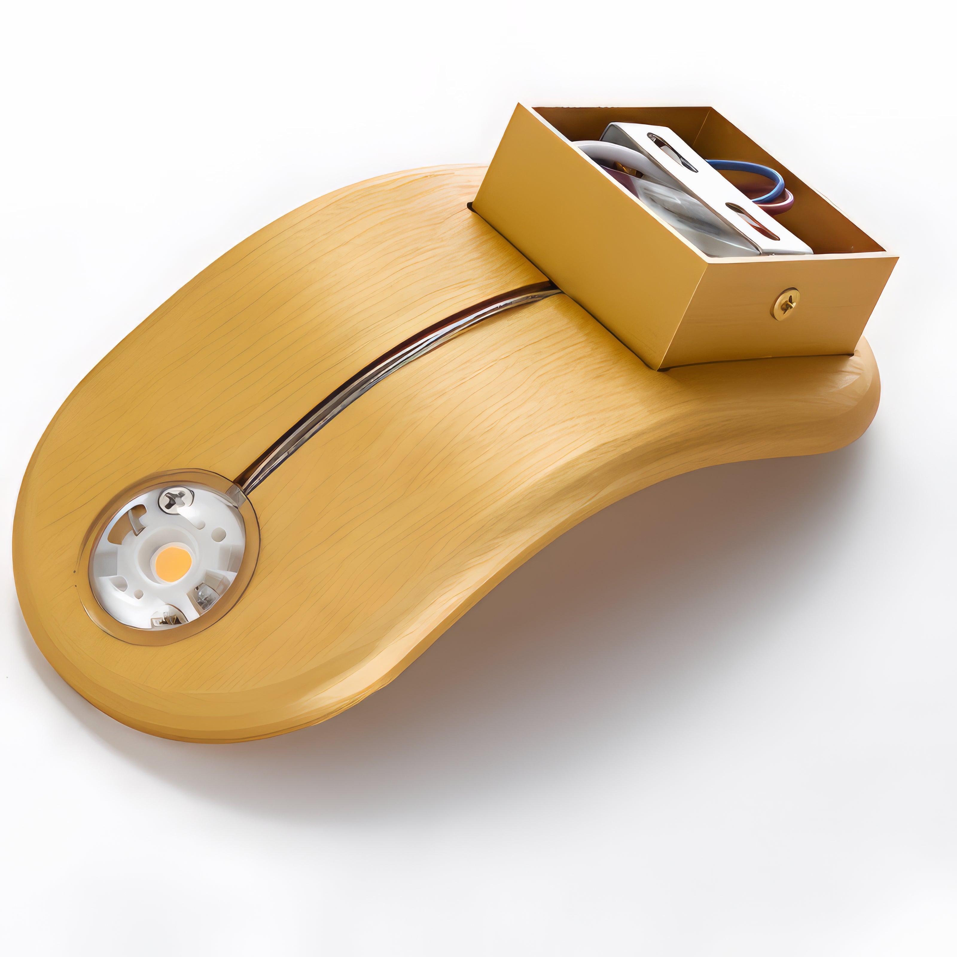 Maddox - Modern Curved Brushed Up LED Wall Light