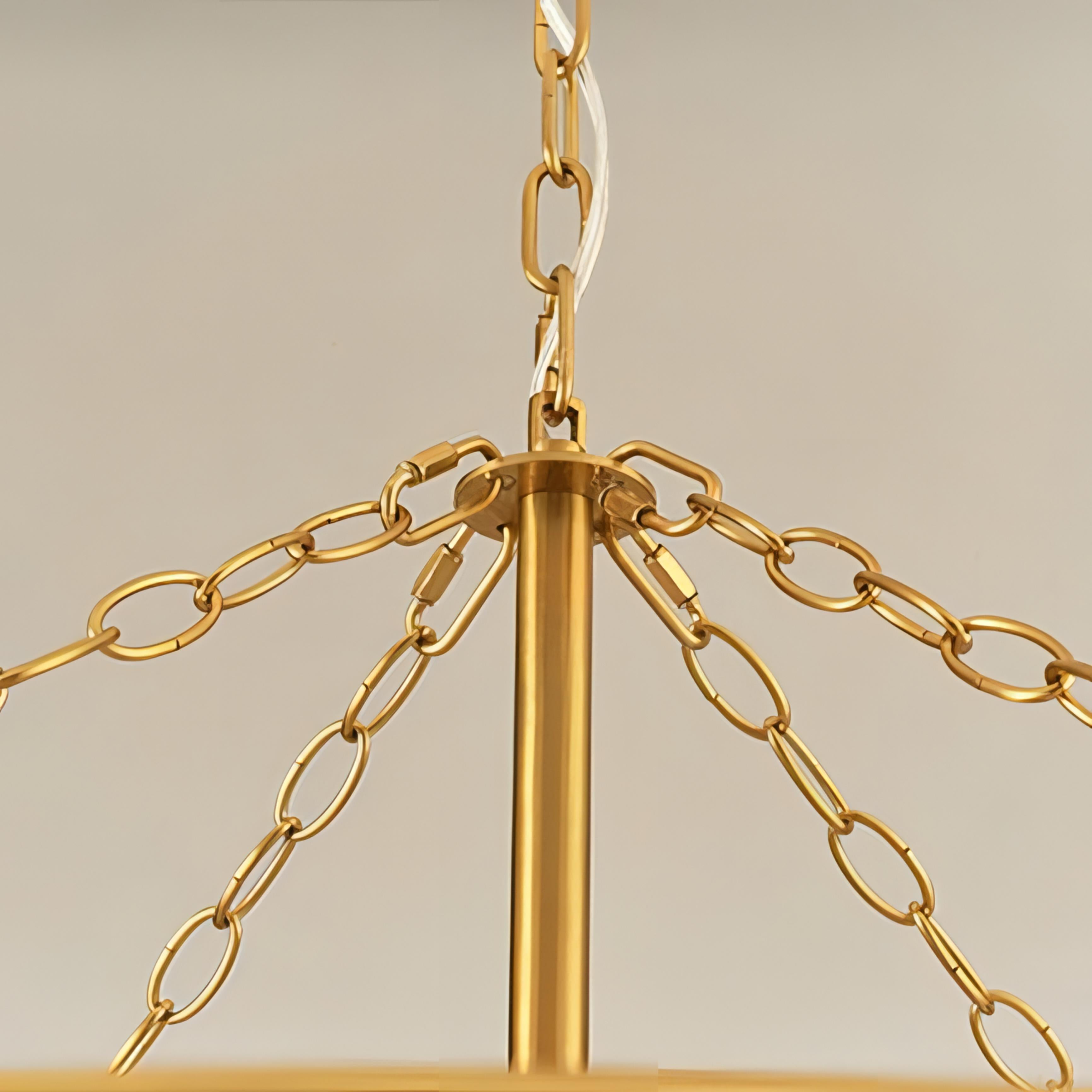 Khai - Modern Gold Bohemian Bead Ceiling Light Chandelier