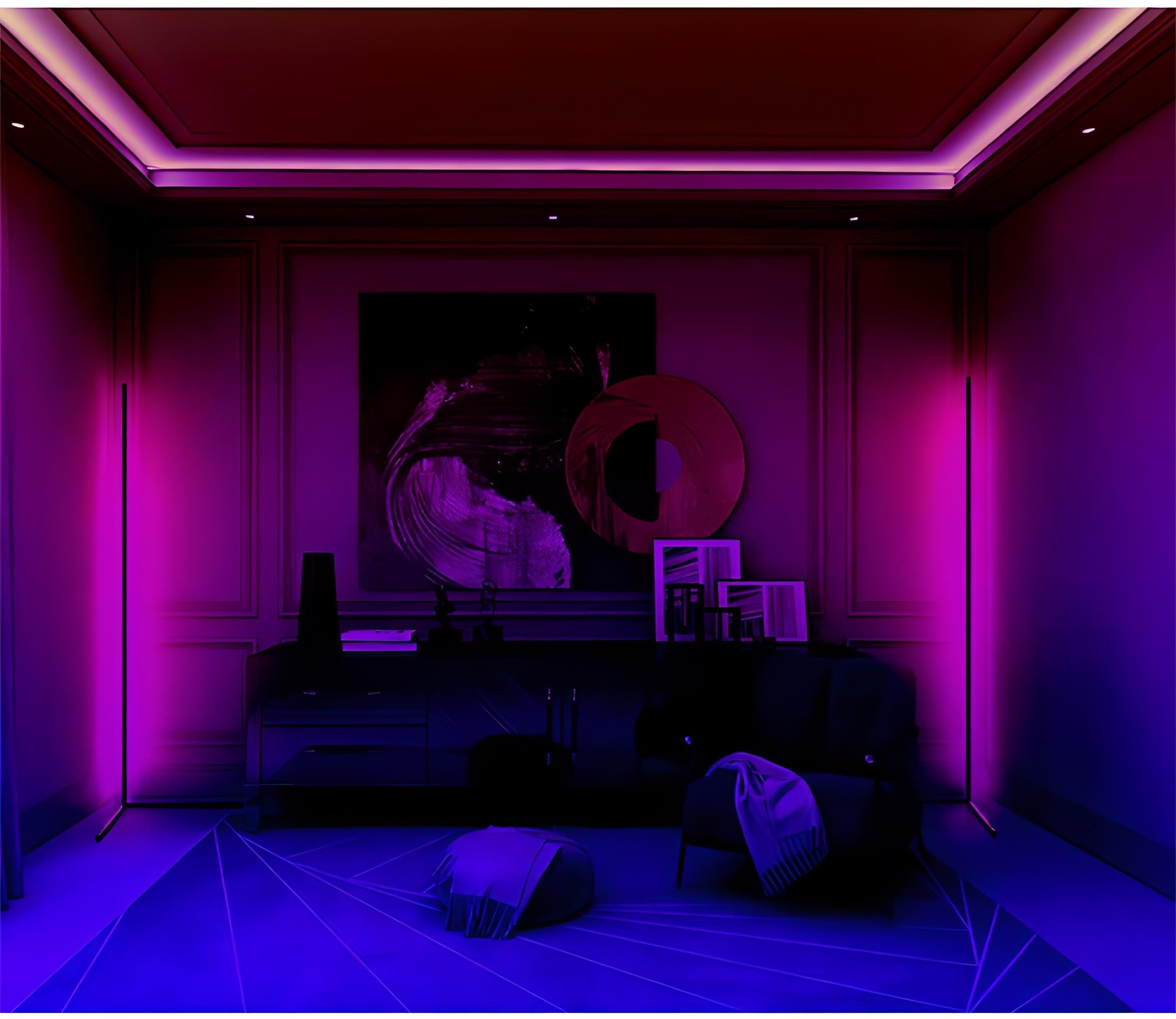 Aruna - Modern Thin Bar RGB LED Floor Light