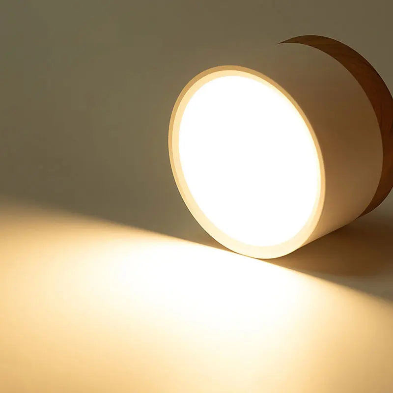 Alante - Nordic Wood Style Surface Mounted Round Ceiling Downlight