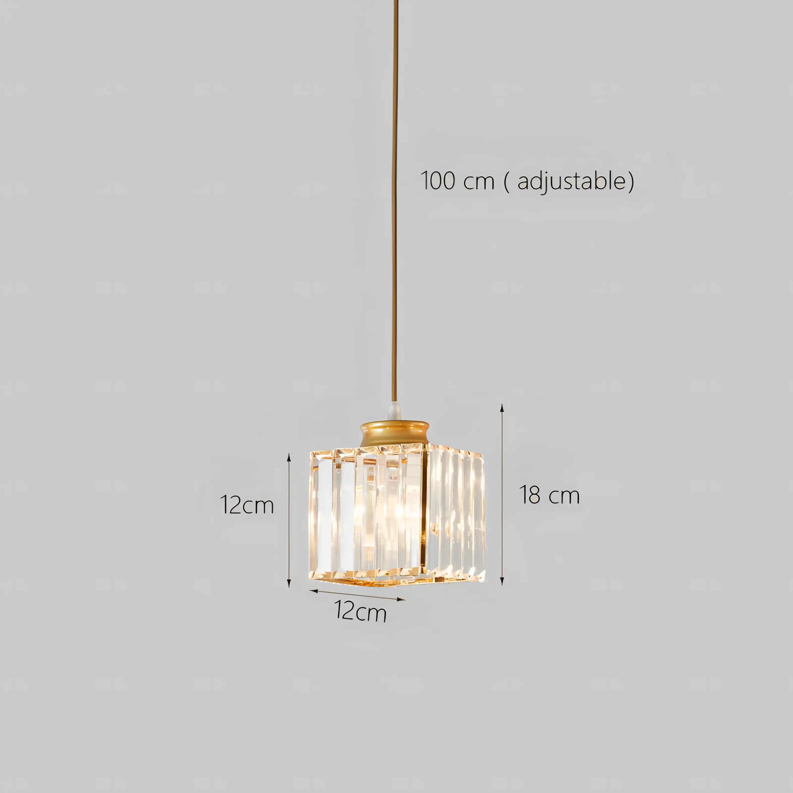 Samantha - Hanging LED Patterned Glass Pendant Light