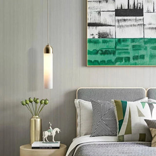 Murillo - Hanging Tube Coloured Glass Ceiling Pendant Light