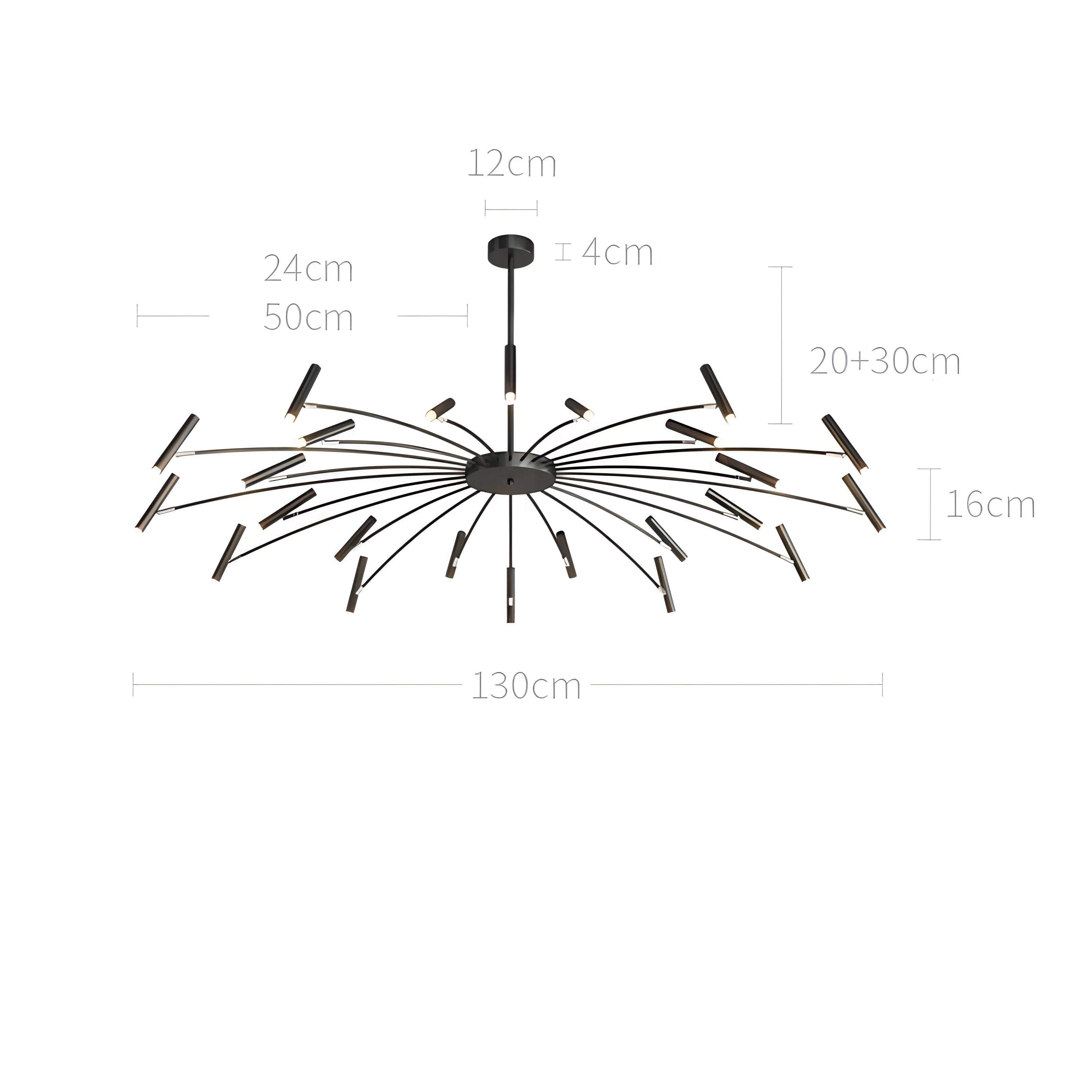 Bodie - Round Multi Adjustable Head Modern Ceiling Light Chandelier