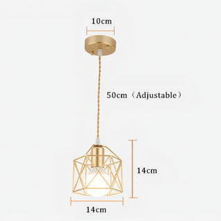 Crosby - Modern Metal Cage Pendant Ceiling Light