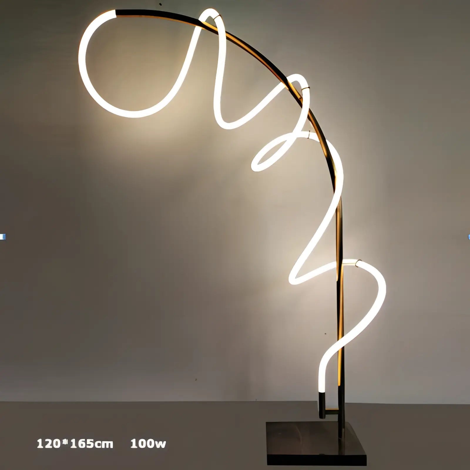 Oliver - Modern LED Swirl Floor Lamp