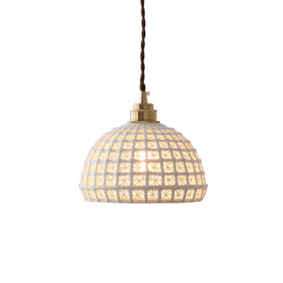 Mccoy - Modern White Patch Shade Pendant Hanging Round Ceiling Light