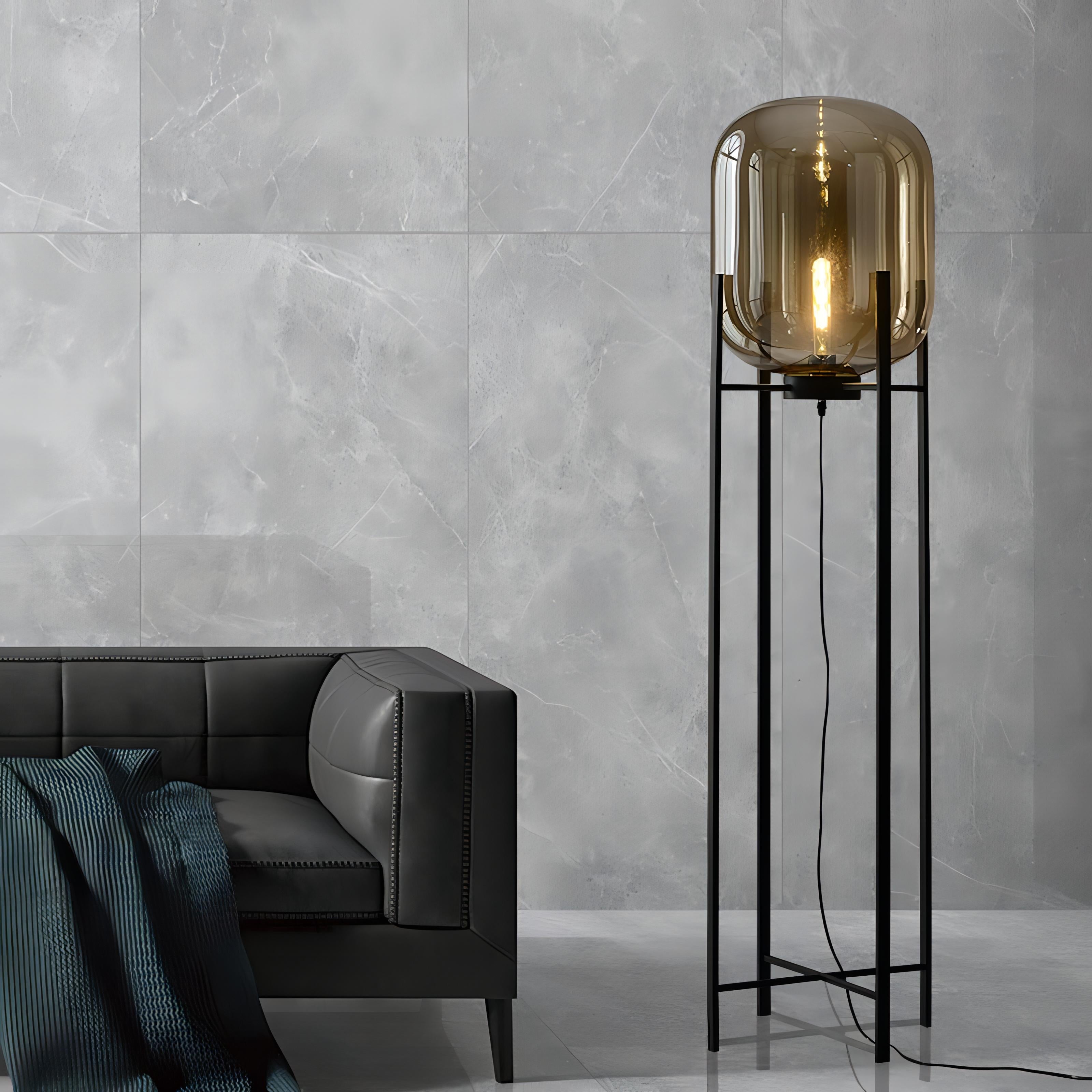 Pax - Coloured Glass Dome Floor & Table Lamp