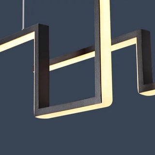 Modern Long Thin Hanging LED Chandelier