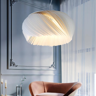 Kalel - Acrylic Feather Twisted Pendant Ceiling Light Chandelier