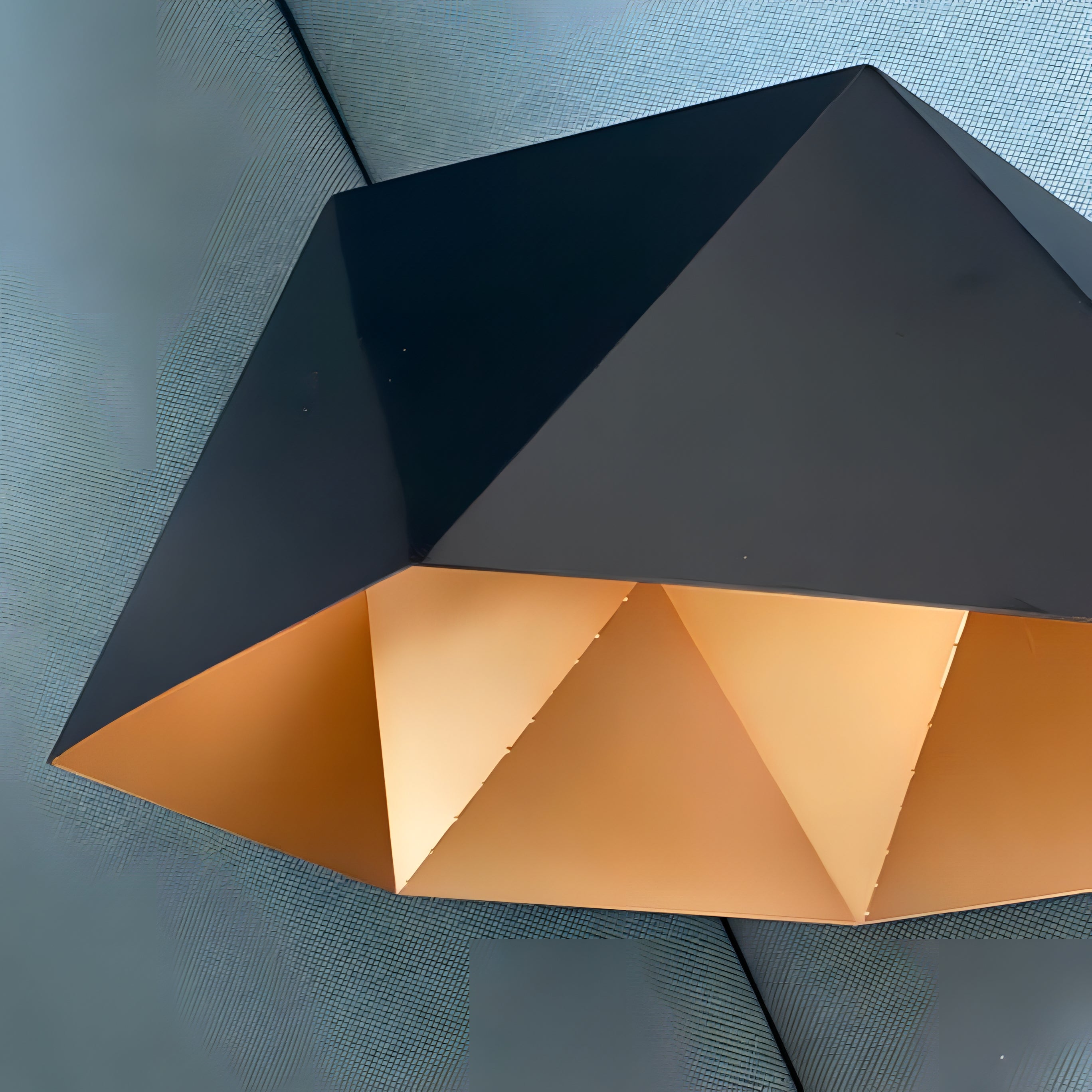 Makai - Hanging Geodesic Dome Multi Edge Pendant Ceiling Light