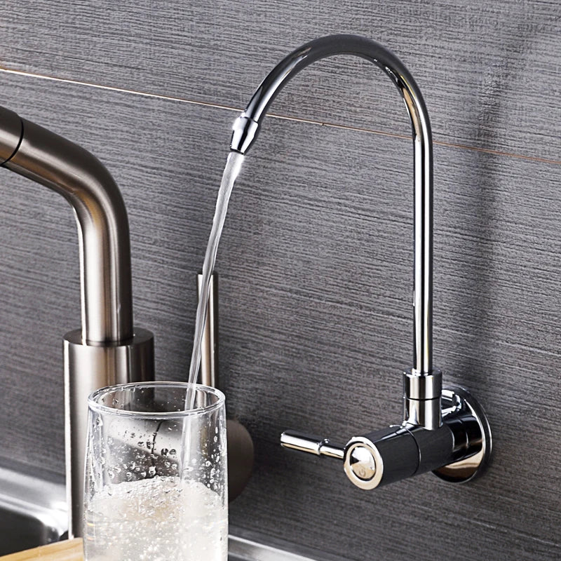 Porras - Chrome Curved Single Lever Cold Water Drinking Tap