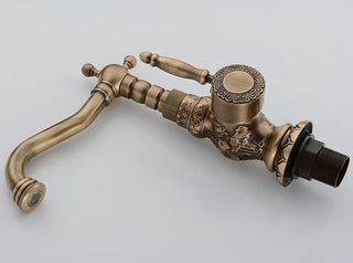 Osiris - Antique Brass Rotating Single Lever Mixer Basin Tap