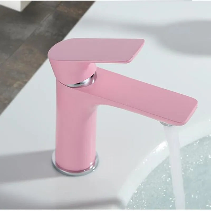Mykala - Modern Single Handle Deck Mounted Bathroom Sink Faucet