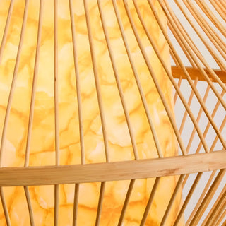 Madyson - Bamboo and Wooden Hand-Knitted Pendant Ceiling Light