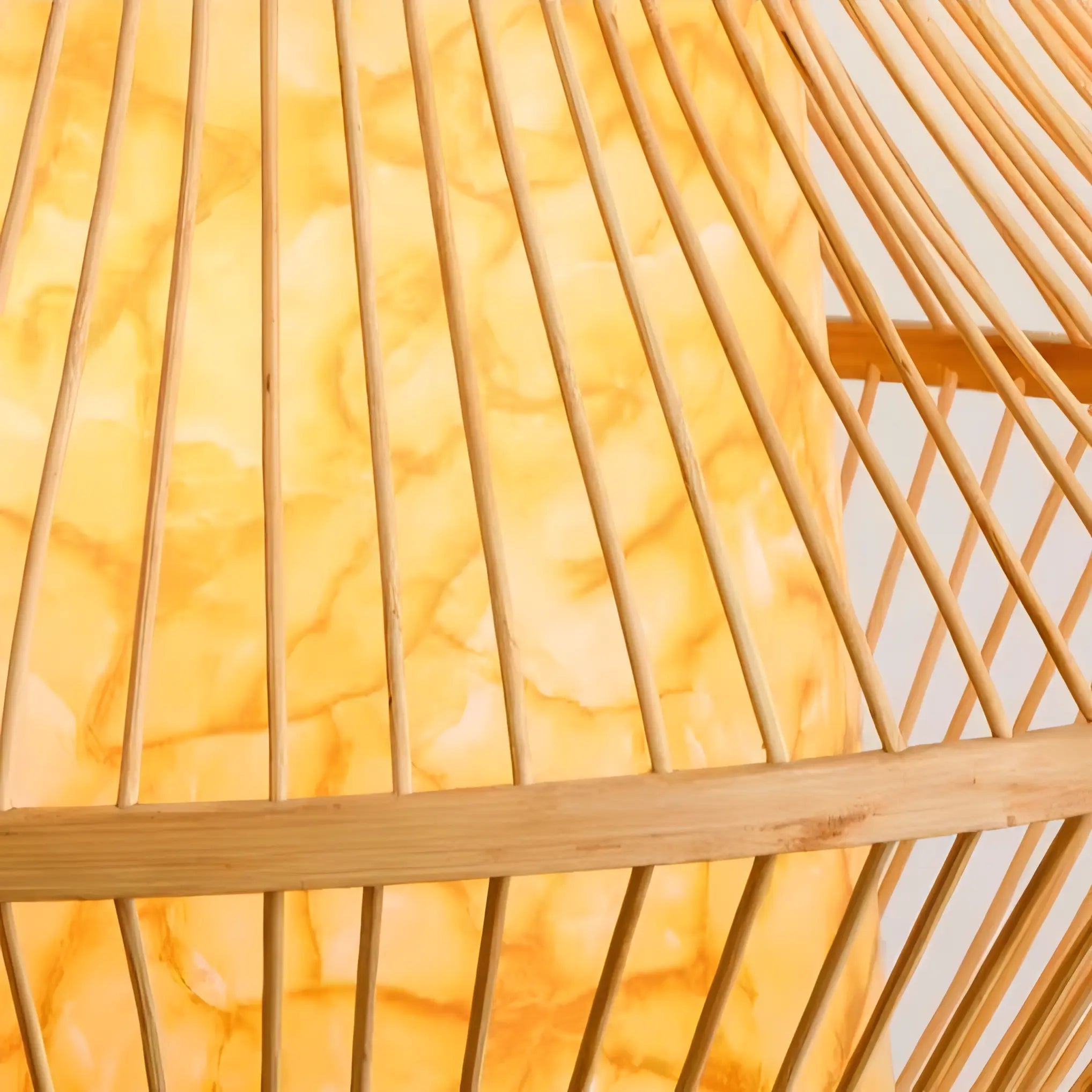 Madyson - Bamboo and Wooden Hand-Knitted Pendant Ceiling Light