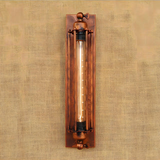 Alfonso - Vintage Black Rustic Wall Light With Filament Bulb