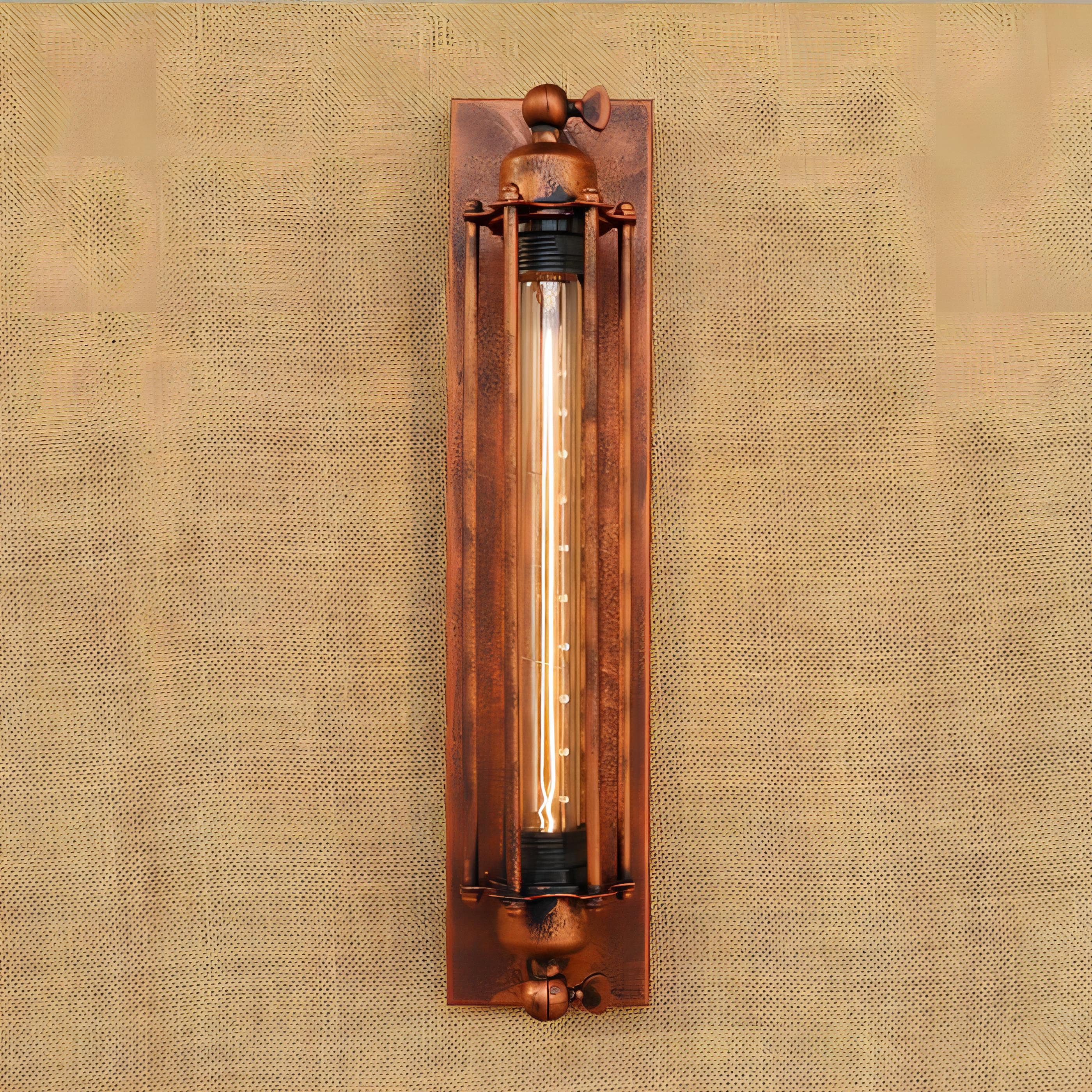 Alfonso - Vintage Black Rustic Wall Light With Filament Bulb