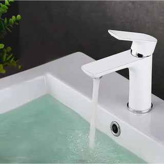 Mykala - Modern Single Handle Deck Mounted Bathroom Sink Faucet