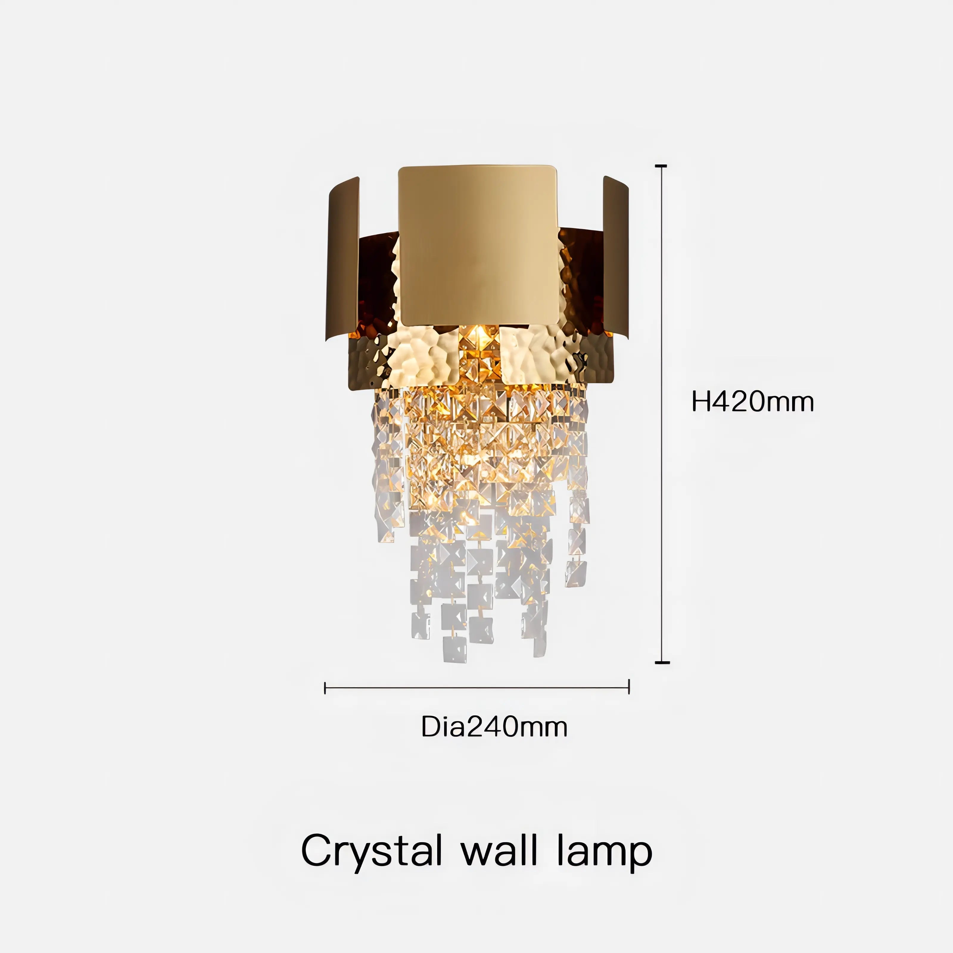 Tatev - Modern Crystal Wall Lamp