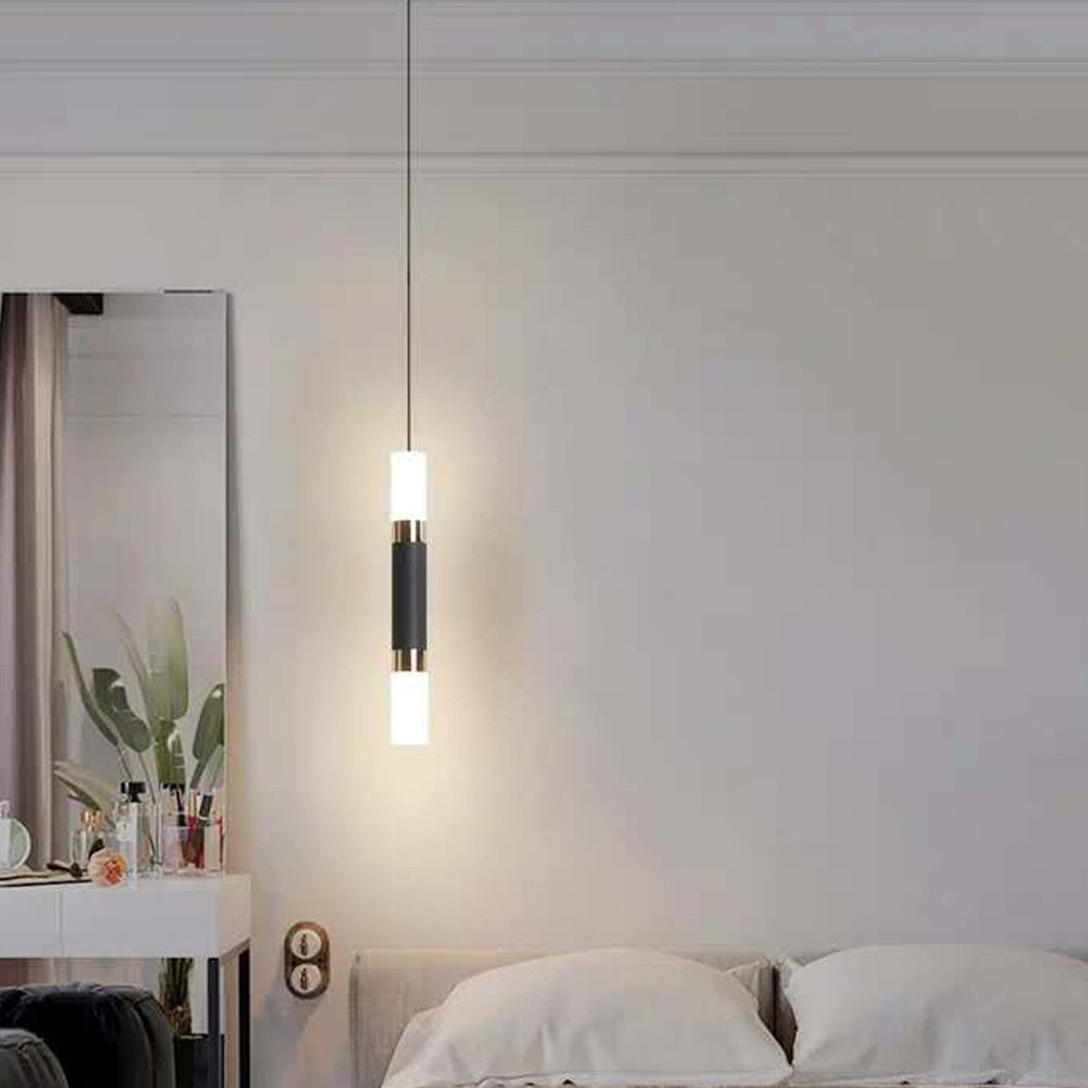 Cheveyo - LED Pendant Up/Down Black Hanging Ceiling Light
