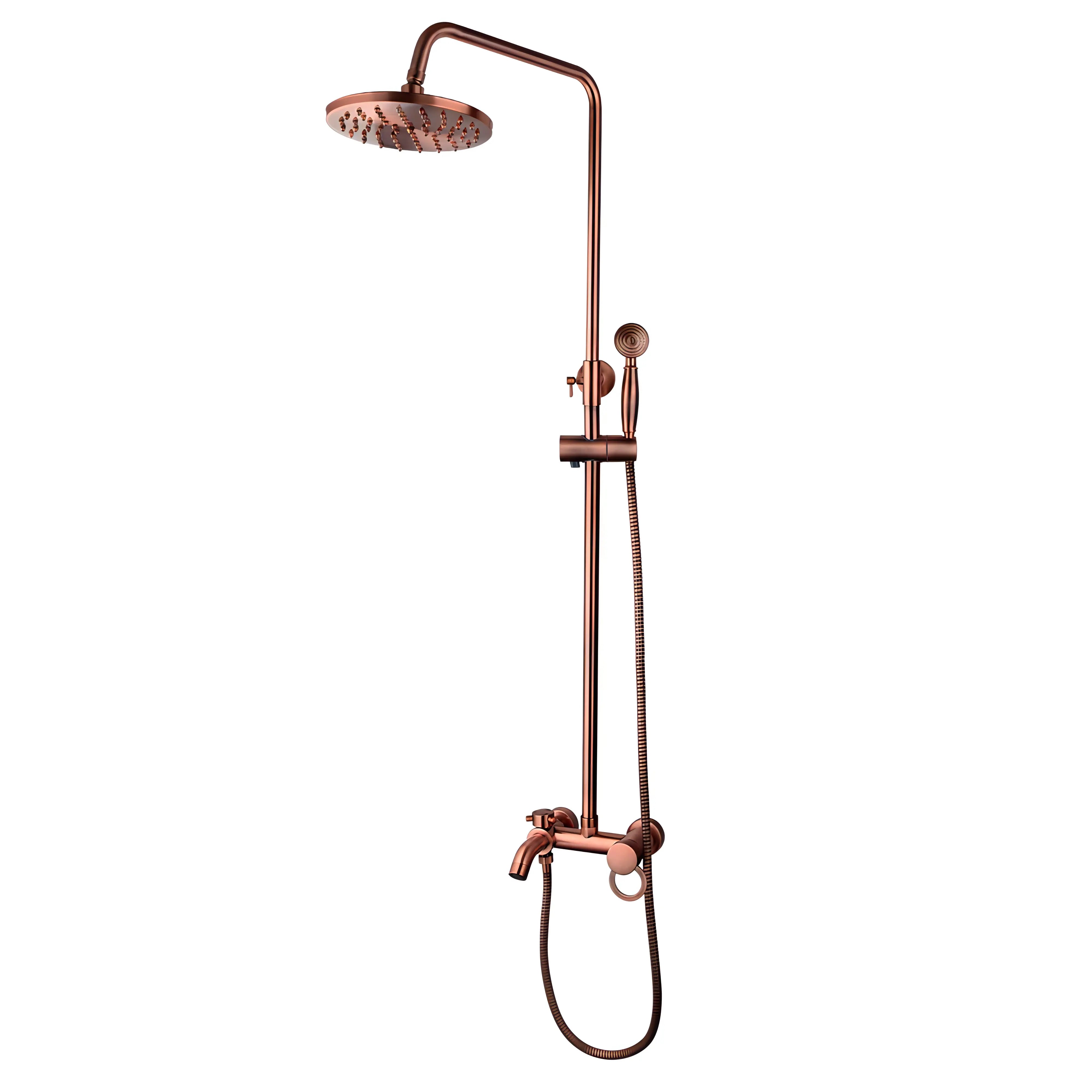 Sylas - Modern/Vintage Copper Wall Mounted Shower Set Single Handle