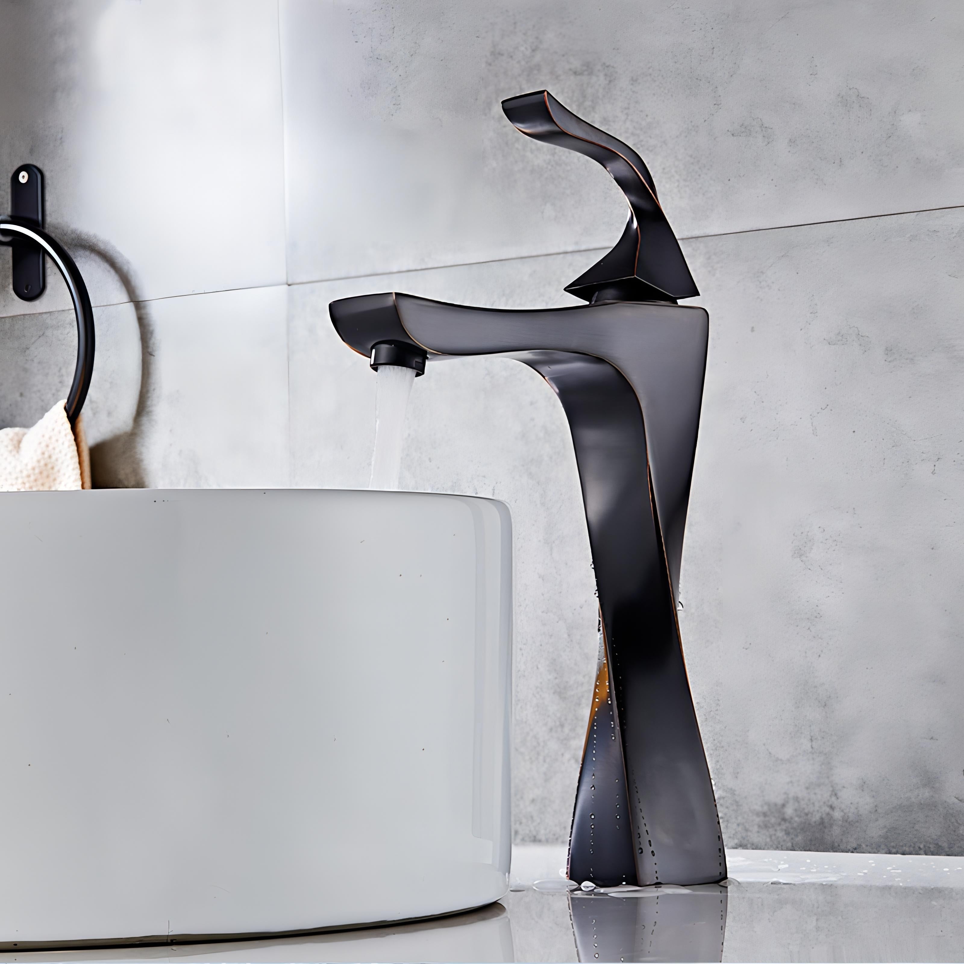 Kirill - Twisted Bathroom Single Handle Basin Tap