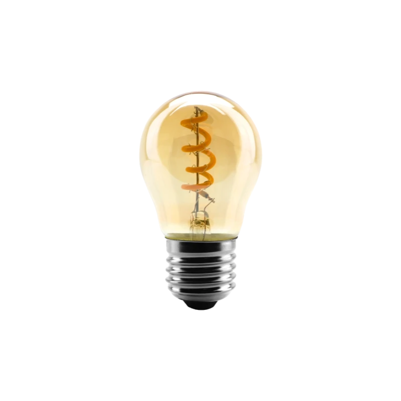 Retro G45 Spiral E27 Screw Bulb 4W