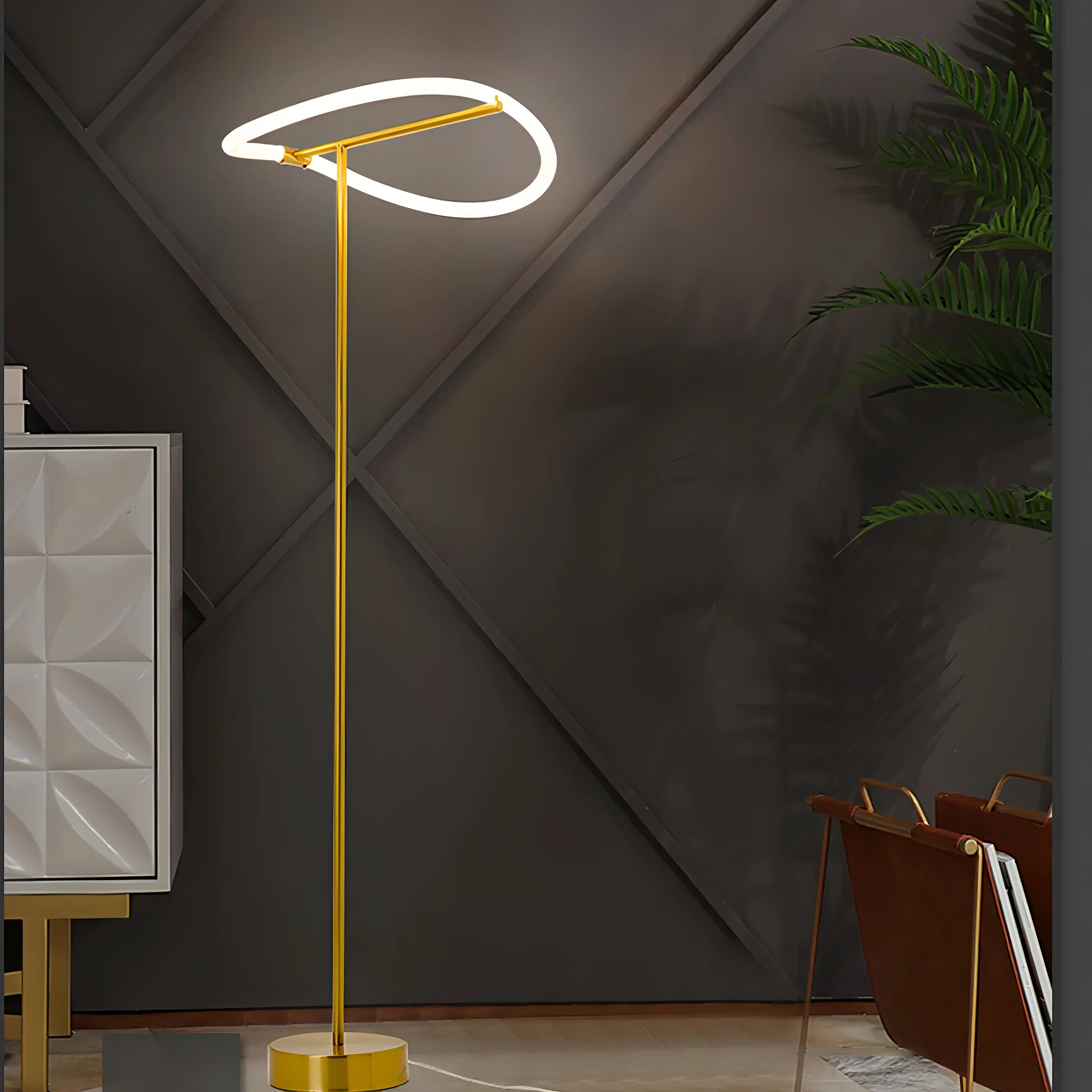 Oliver - Modern LED Swirl Floor Lamp