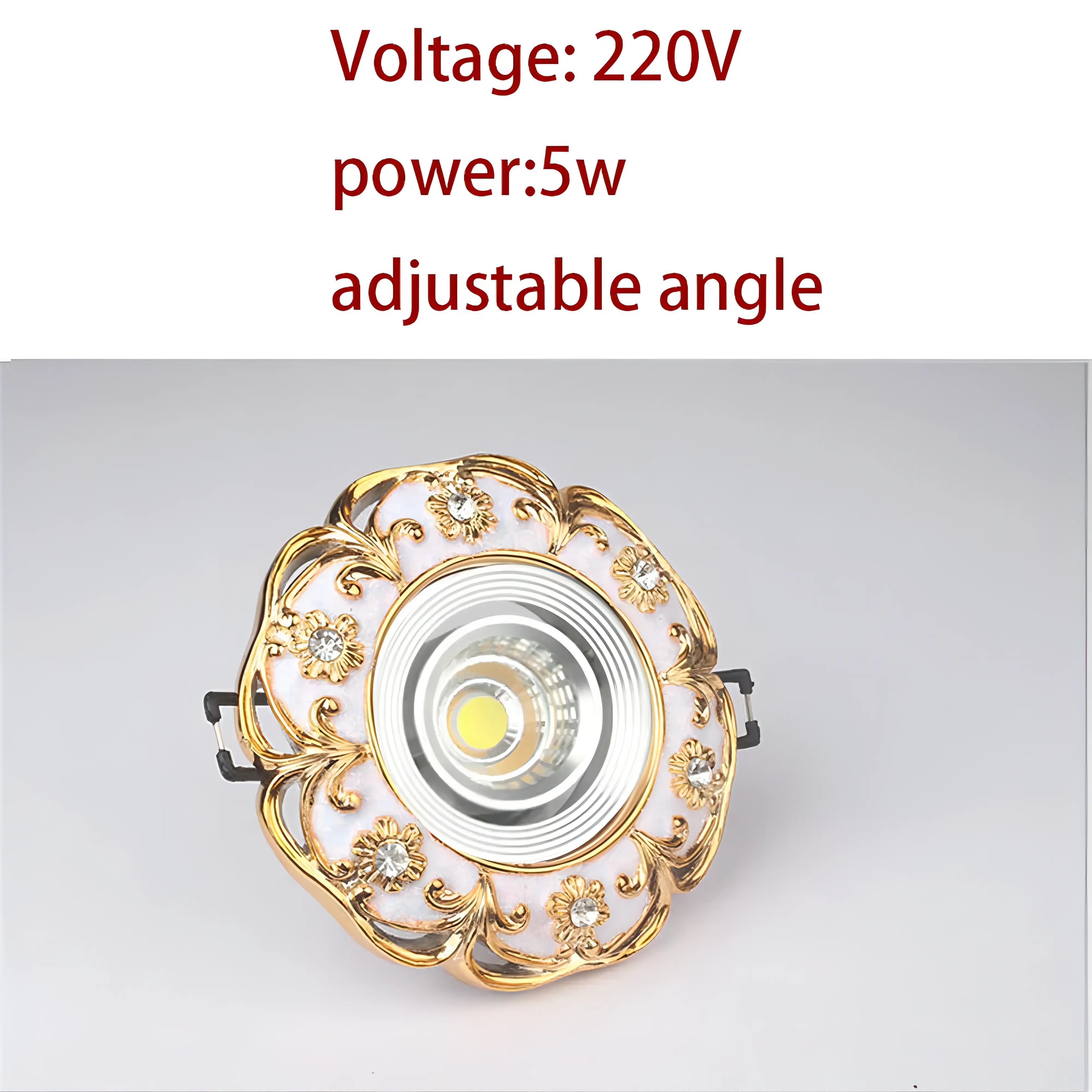 Demeter - Gold Garland White LED Recessed Downlight Ceiling Light