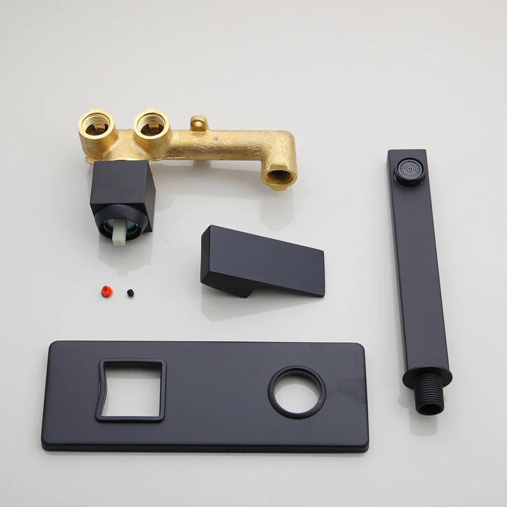 Ashley - Modern Single Handle Wall Mounted Basin Tap