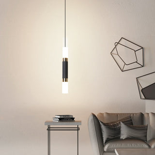 Cheveyo - LED Pendant Up/Down Black Hanging Ceiling Light
