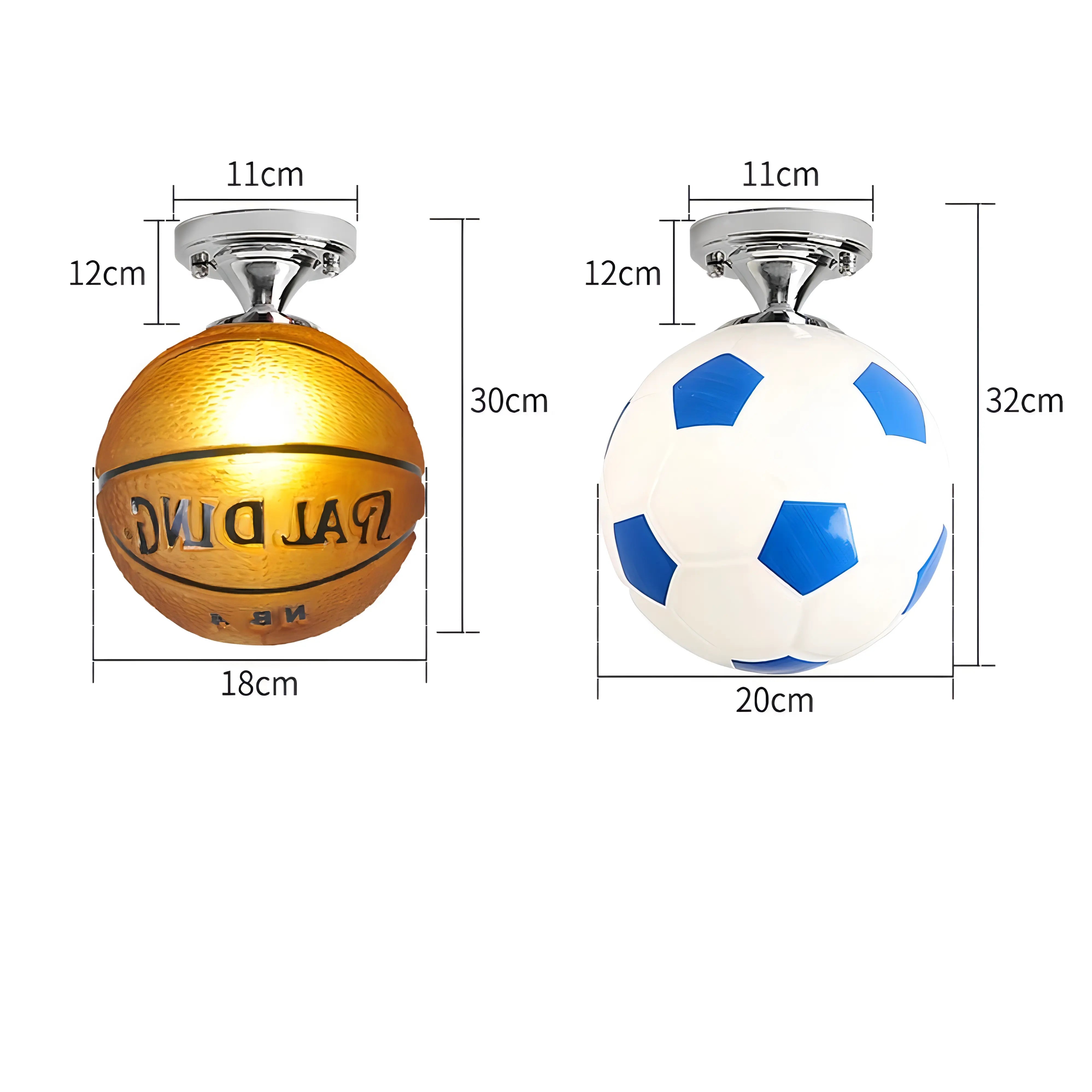 Samara - Glass Ball Children's Room Ceiling Light