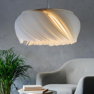 Kalel - Acrylic Feather Twisted Pendant Ceiling Light Chandelier