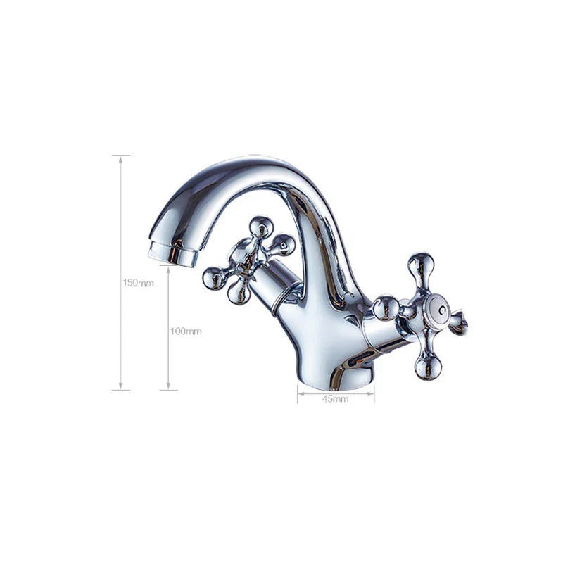 Healy - Vintage Dual Handle Hot/Cold Mixer Basin Tap