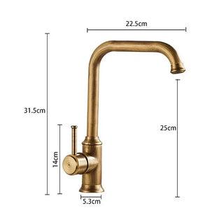 Jadyn - Antique Bronze Single Handle Crane Mixer Kitchen Tap