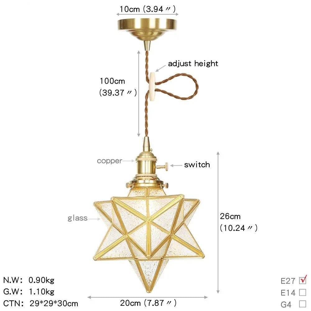 Bella - Modern LED Patterned Glass Pendant Ceiling Light